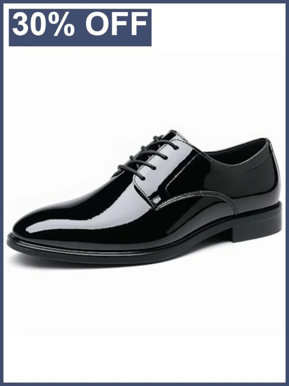 Men's Oxford Dress Shoes Formal Patent Faux Leather Lace-Up Wedding
